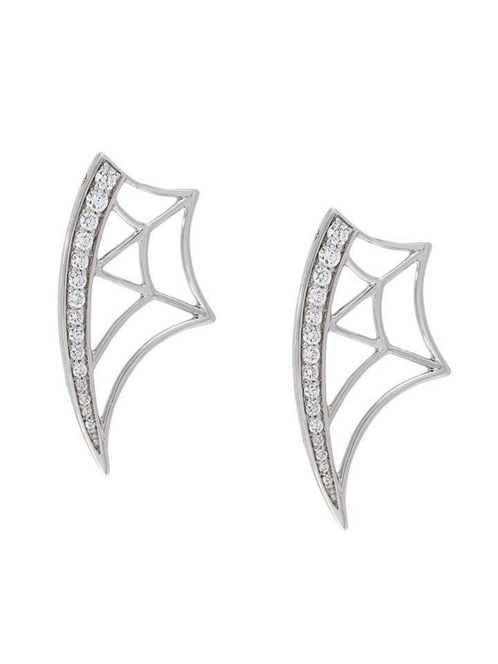 Eshvi Diamond Web Earrings