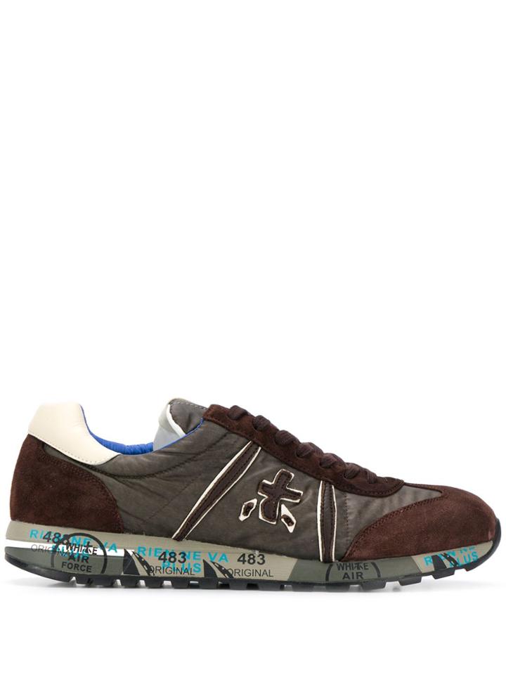 Premiata Lucy Panelled Sneakers - Brown