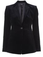 Theory Textured Buttoned Blazer - Black