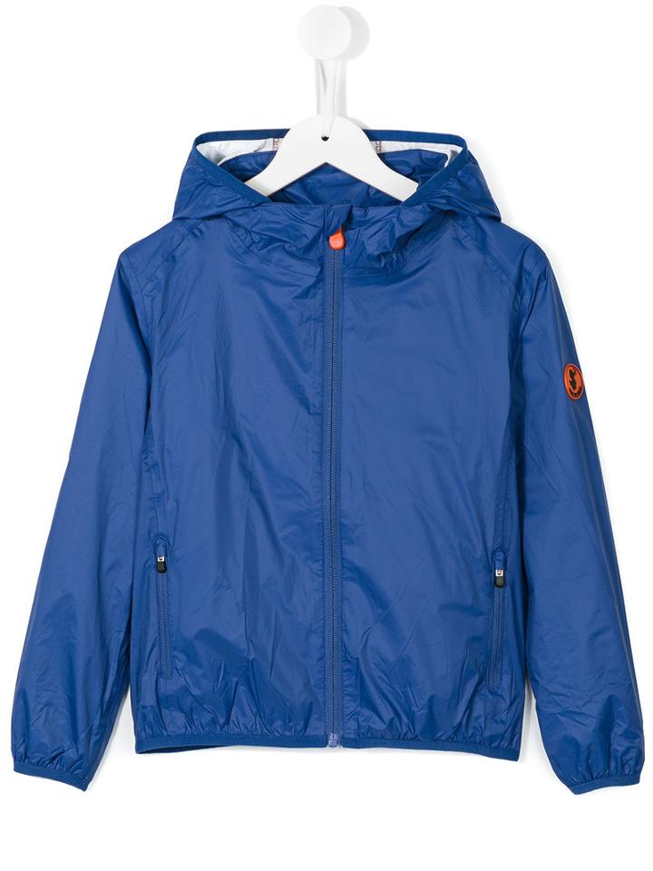 Save The Duck Kids Hooded Jacket, Boy's, Size: 8 Yrs, Blue