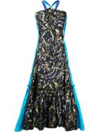 Peter Pilotto - Mermaid Hem Gown - Women - Cotton/polyester - 4, Blue, Cotton/polyester