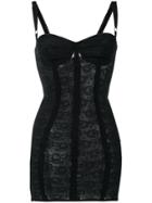 Dolce & Gabbana Bustier Mini Dress - Black