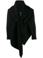 Fumito Ganryu Wool Blend Shawl Jacket - Black