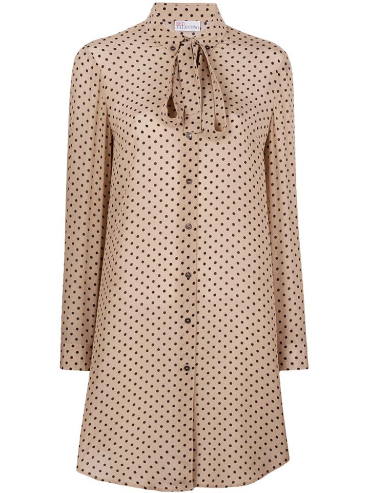 Red Valentino Polka Dot Print Blouse - Nude & Neutrals