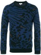 Ami Alexandre Mattiussi Striped Logo Embellished Sweater - Black