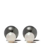 Yoko London 18kt Black Gold Duet Akoya Pearl Earrings - 7