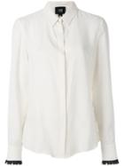 Cavalli Class Contrast Trim Shirt - Nude & Neutrals
