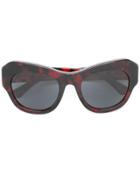 Dries Van Noten Eyewear Linda Farrow Gallery Sunglasses - Red