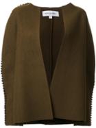 Gwen Salakaia Open Cropped Jacket, Women's, Size: 6, Brown, Polyamide/wool