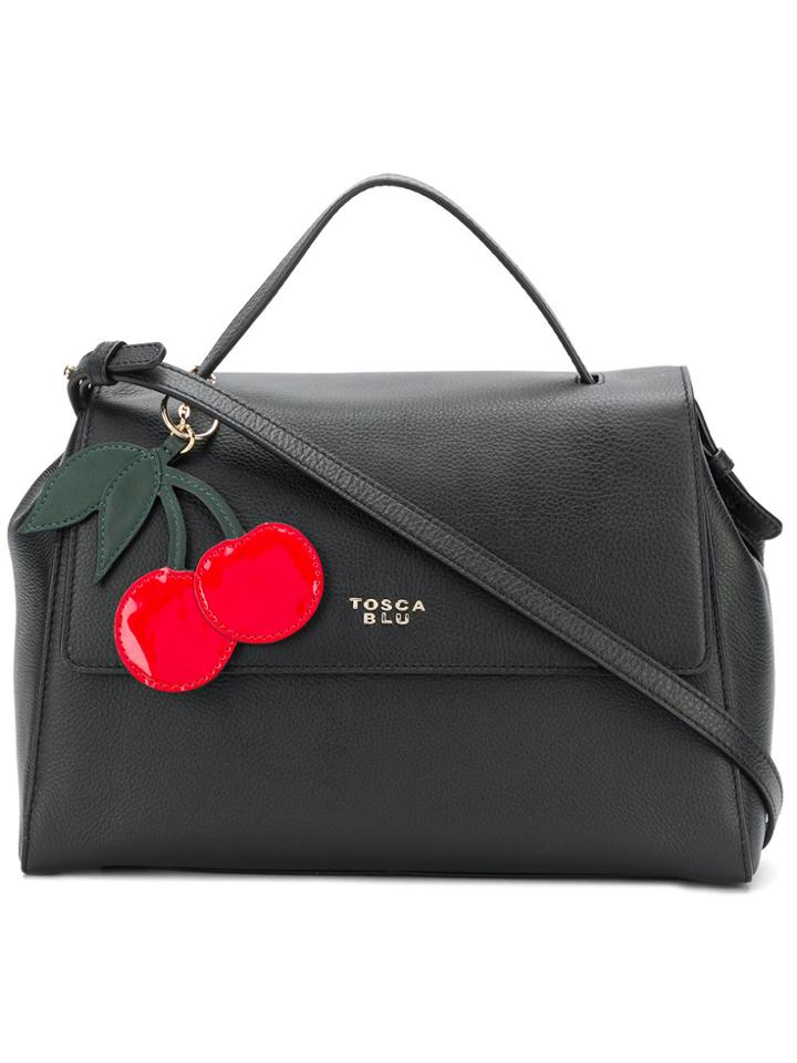 Tosca Blu Cherry Tag Tote - Black
