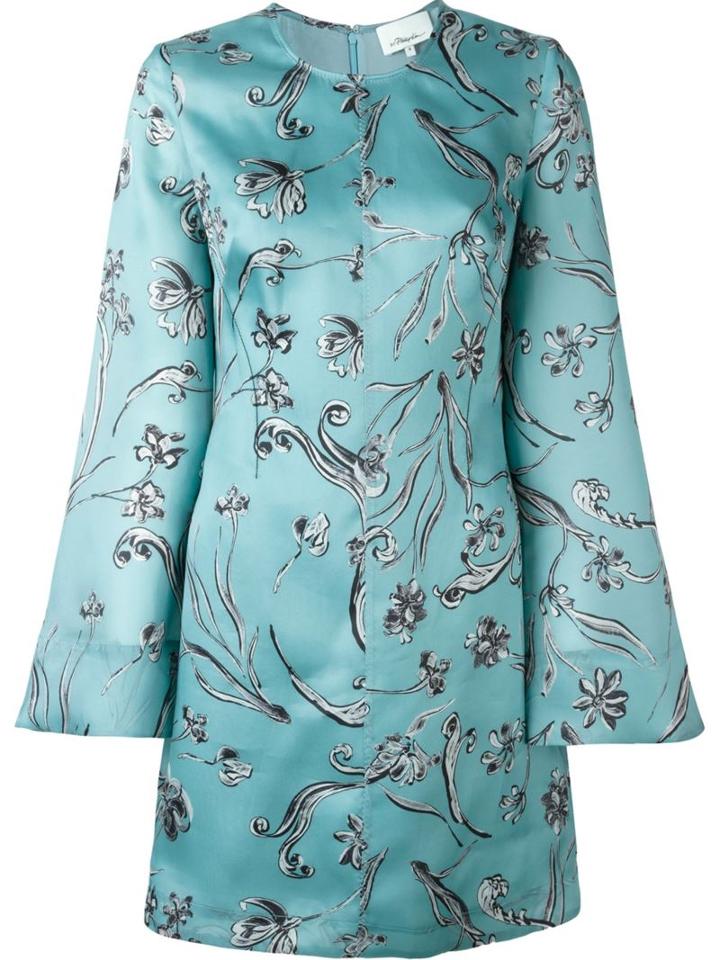 3.1 Phillip Lim Botanical Print Dress, Women's, Size: 4, Blue