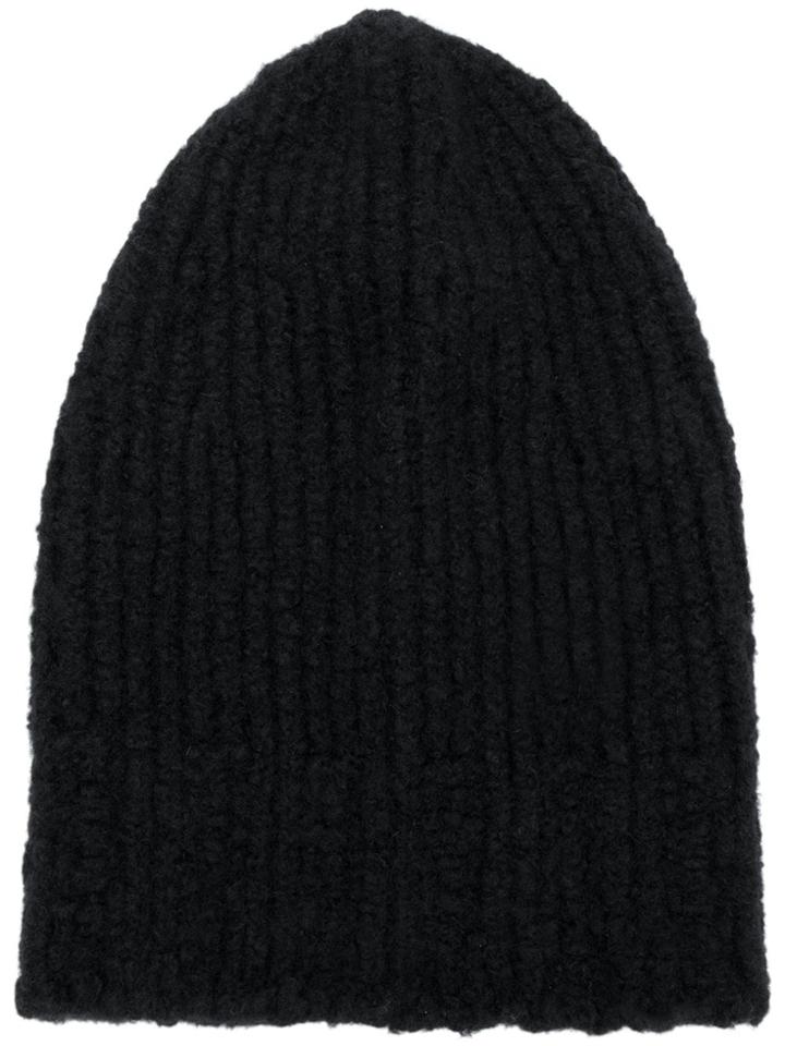 Danielapi Ribbed Beanie - Black