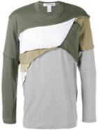 Comme Des Garçons Shirt Patchwork T-shirt, Men's, Size: Small, Grey, Cotton