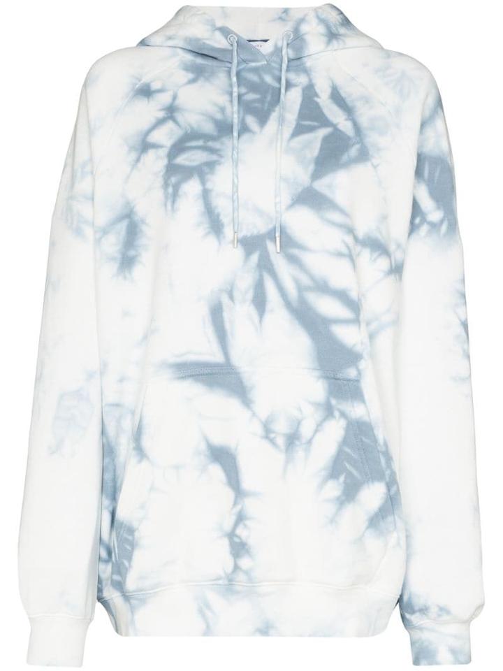 Ninety Percent Oversized Tie-dye Hoodie - Blue