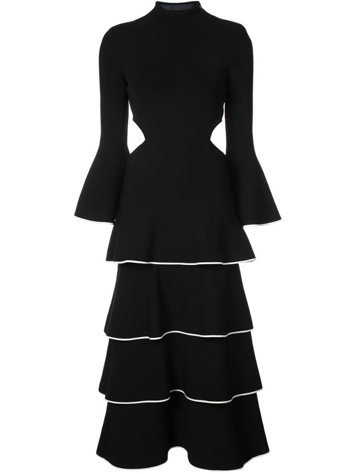 Proenza Schouler Re-edition Tiered Ruffle Dress - Black
