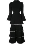 Proenza Schouler Re-edition Tiered Ruffle Dress - Black