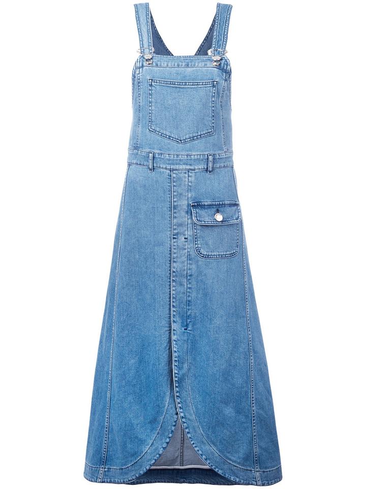 See By Chloé - See By Chloé Sdr07s7s162sgj Sgj Natural (vegetable)->cotton - Women - Cotton/spandex/elastane - 34, Women's, Blue, Cotton/spandex/elastane