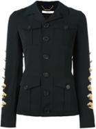 Givenchy Military Jacket, Women's, Size: 40, Black, Viscose/wool