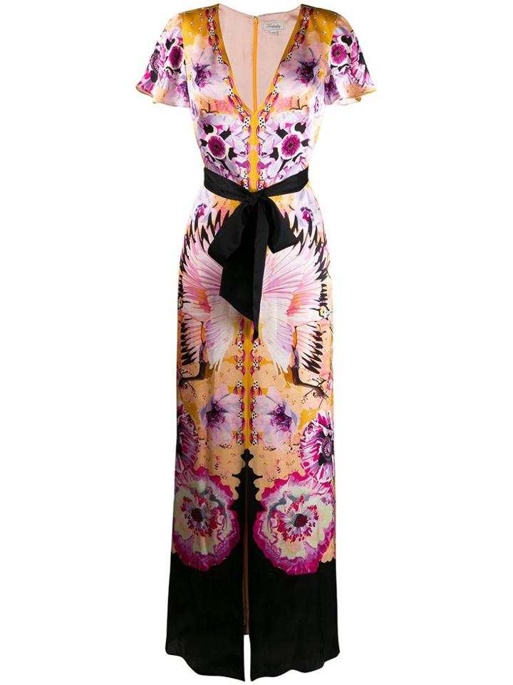 Temperley London Printed Long Dress - Yellow