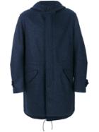 Pringle Of Scotland Buttoned Parka Coat - Blue