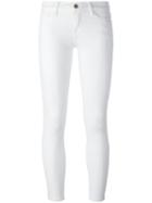 Frame Denim Slim Fit Pants, Women's, Size: 25, White, Cotton/polyester/spandex/elastane
