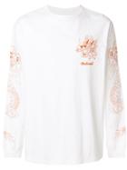 Maharishi Dragon-embroidered Sweatshirt - White
