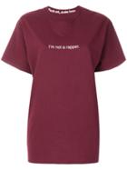 M.t.f.t. Imnotareppertshirt Bordeaux Cotton - Pink & Purple