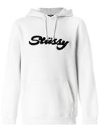 Stussy Logo Patch Hooded Sweatshirt - Grey