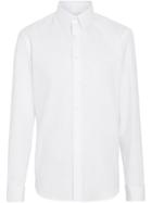 Burberry Modern Fit Double Cuff Cotton Shirt - White