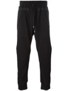Amen Stitched Panel Sweat Pants, Men's, Size: 50, Black, Cotton
