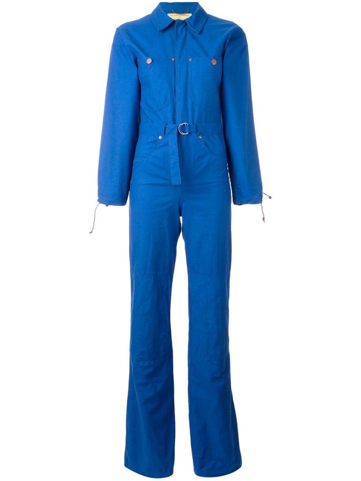 Jc De Castelbajac Vintage Denim Patch Boiler Suit - Blue