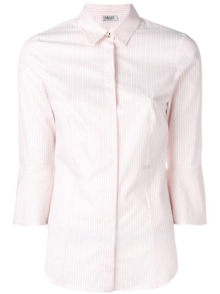 Liu Jo Cropped Sleeves Shirt - Pink