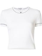 Chanel Pre-owned Ribbed Knit T-shirt - White