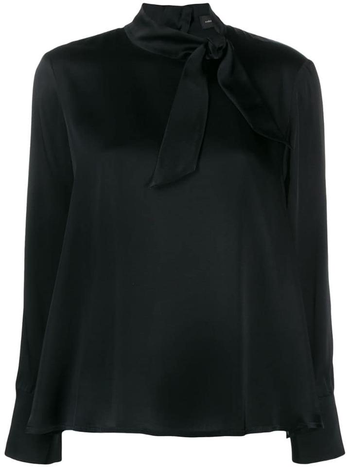 Roberto Collina Neck-tied Blouse - Black