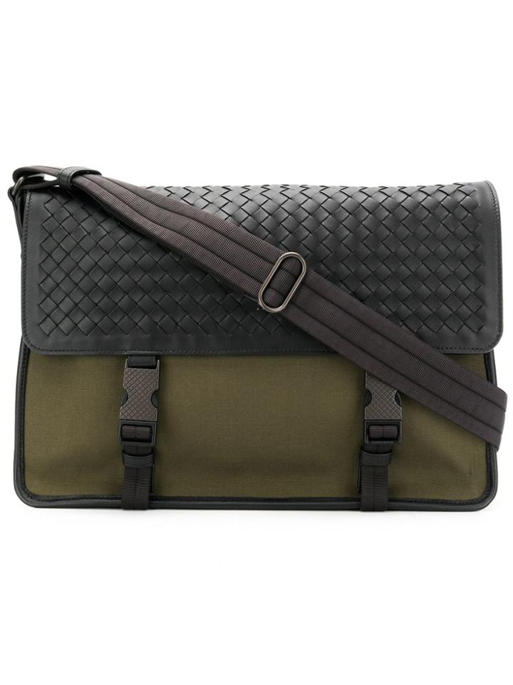Bottega Veneta Weave Messenger Bag - Green