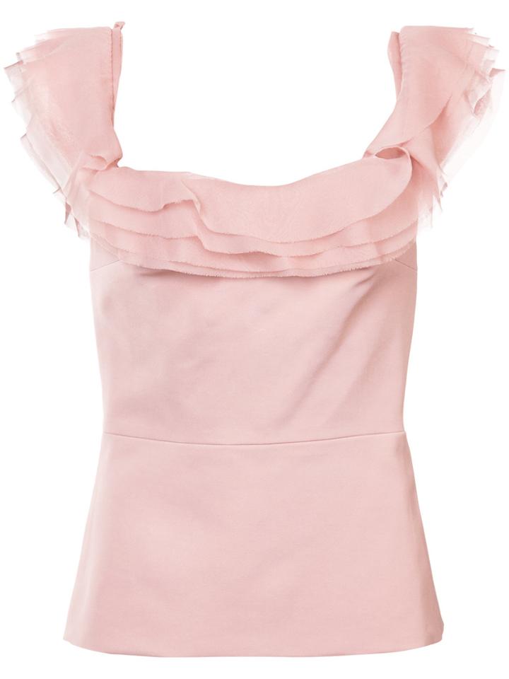 Cushnie Et Ochs Kahlo Off Shoulder Blouse - Nude & Neutrals