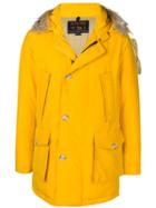 Woolrich Short Hooded Padded Coat - Yellow