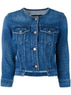 J Brand Cropped Denim Jacket, Women's, Size: Small, Blue, Cotton