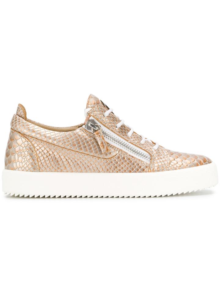 Giuseppe Zanotti Design Nicki Python Sneakers - Metallic