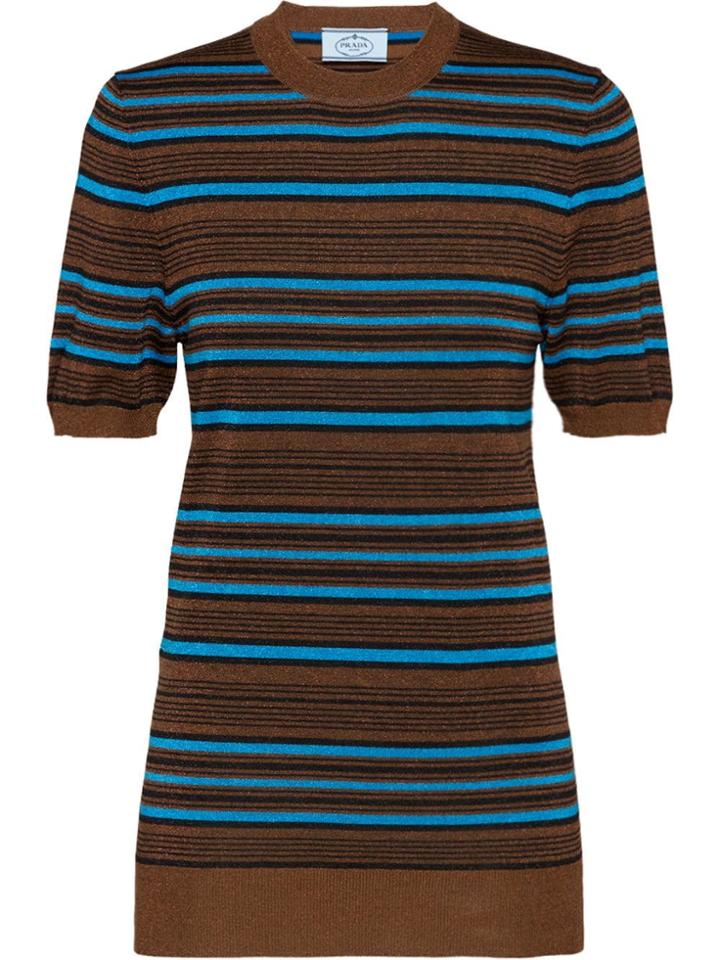 Prada Gilttered Sweater - Brown
