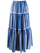 Chinti & Parker French Striped Skirt - Blue