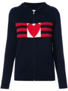 Chinti And Parker - Love Heart Hoodie - Women - Cashmere - Xs, Blue, Cashmere
