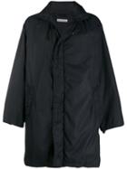 Giorgio Armani Pre-owned 1990's Concealed Fastening Midi Coat - Blue