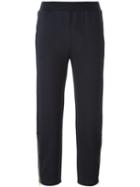 Stella Mccartney Elasticated Zipped Cuff Trousers, Women's, Size: 38, Blue, Cotton/polyamide