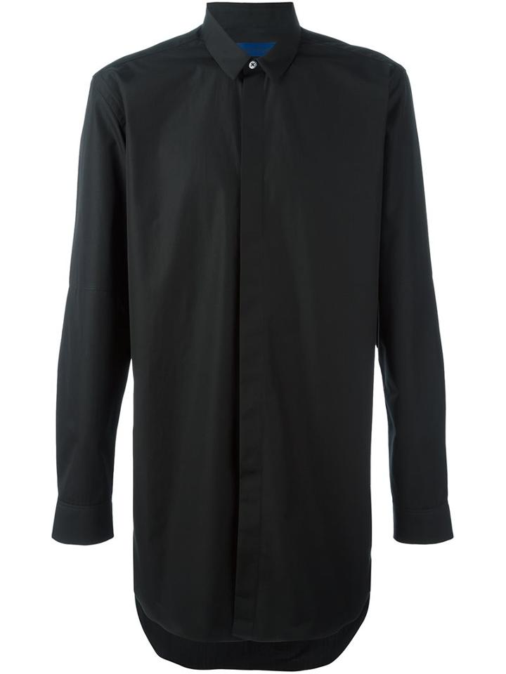 Études Oversized Shirt, Men's, Size: 48, Black, Cotton