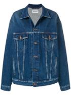Balenciaga You Are The World Embroidered Jacket - Blue
