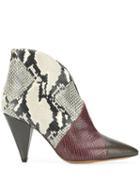 Isabel Marant Curved Ankle Boots - Brown