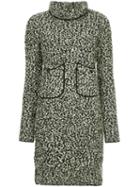 Chanel Pre-owned Turtle Neck Knitted Dress - Black