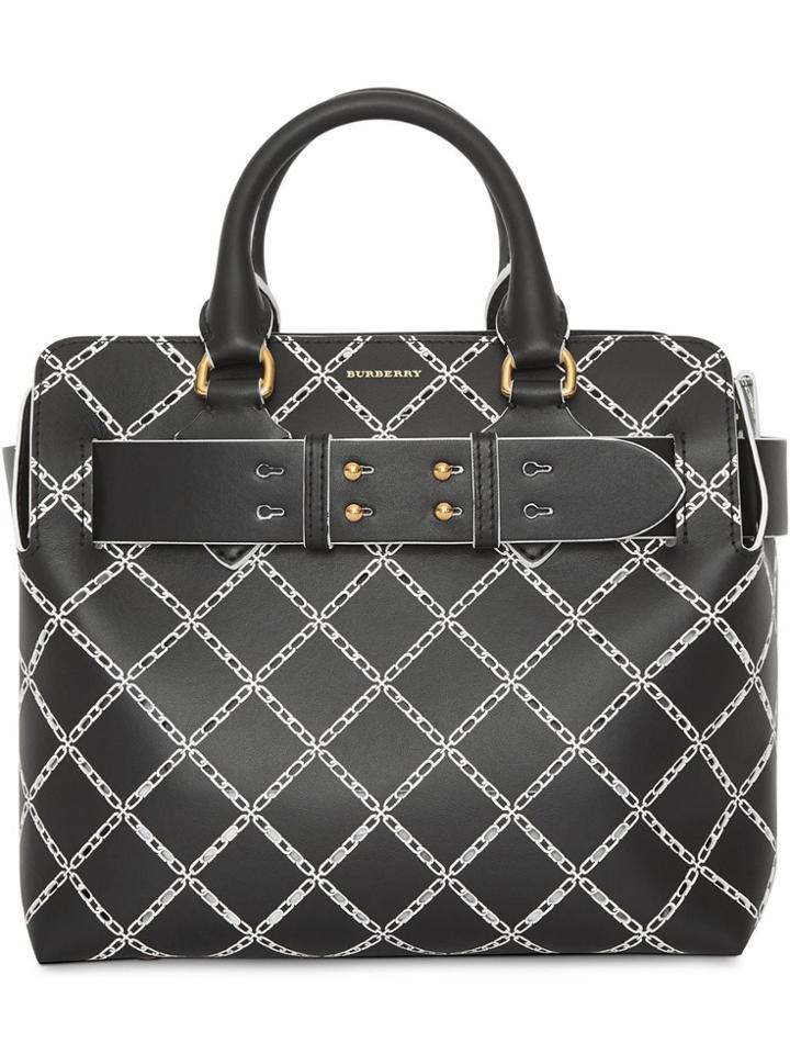 Burberry Chain-print Belt Bag - Black