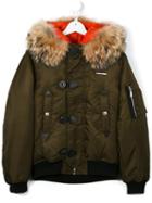 Dsquared2 Kids Hooded Puffer Jacket, Girl's, Size: 14 Yrs, Green